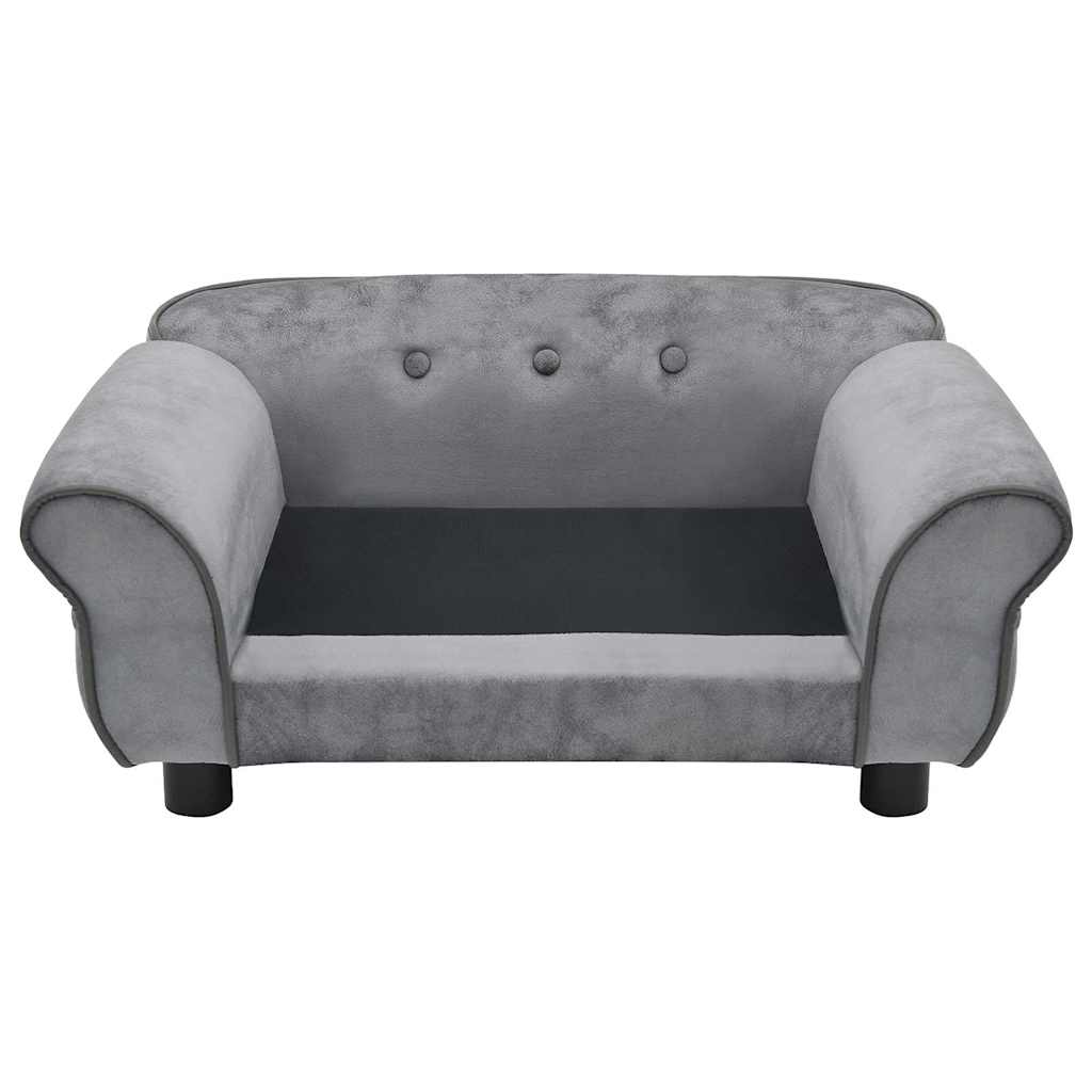 Pohovka pro psy šedá 72 x 45 x 30 cm plyš