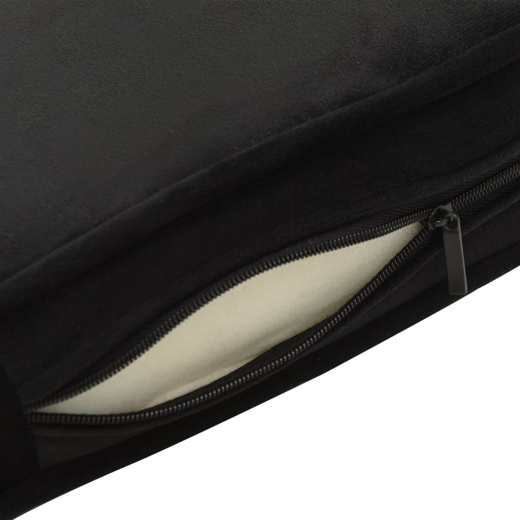 Pohovka pro psy černá 81 x 43 x 31 cm plyš a umělá kůže