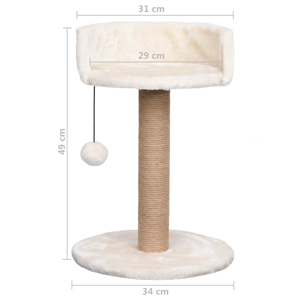 Škrabadlo pro kočky se sisalovým sloupkem 49 cm mořská tráva