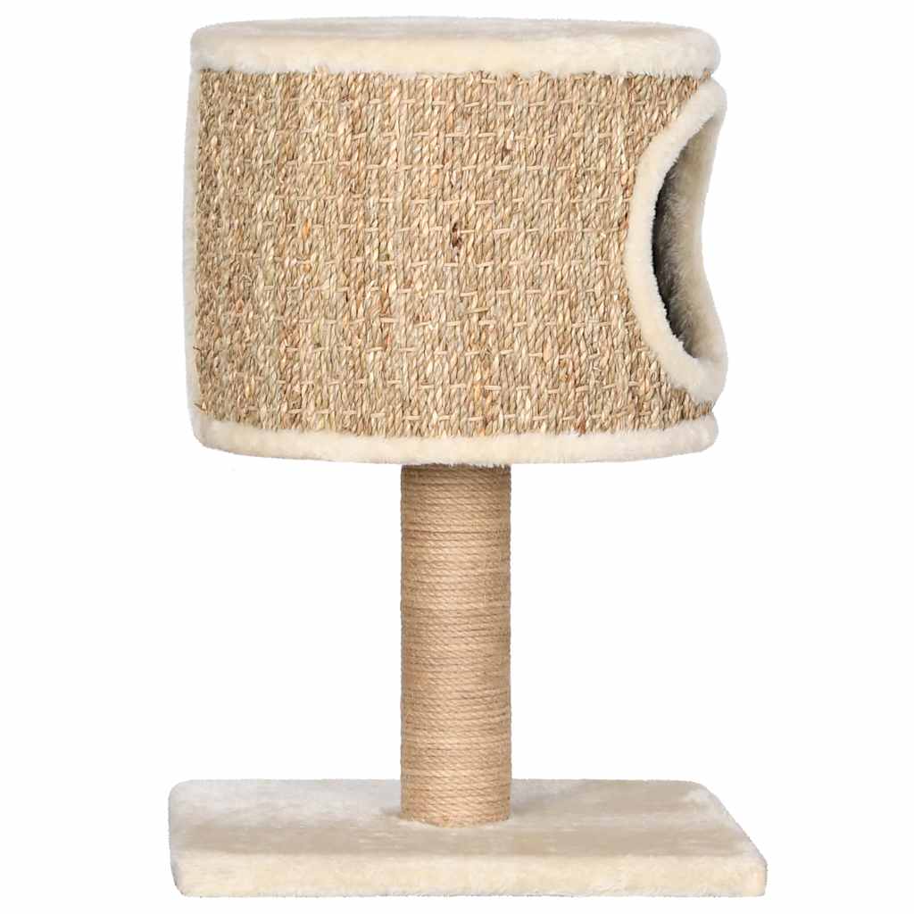 Kočičí strom s domečkem a sisalovým sloupkem 52 cm mořská tráva