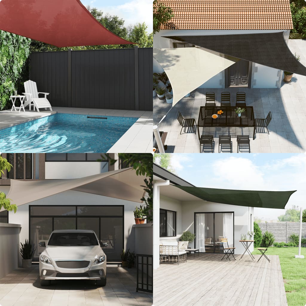 Stínicí plachta 160 g/m² antracitová 6 x 6 m HDPE