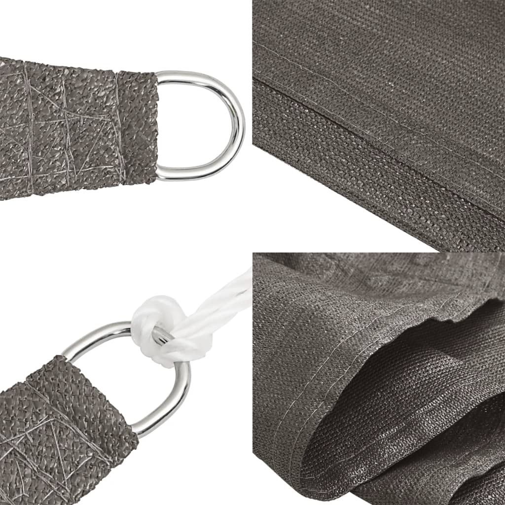 Stínicí plachta 160 g/m² antracitová 6 x 6 m HDPE