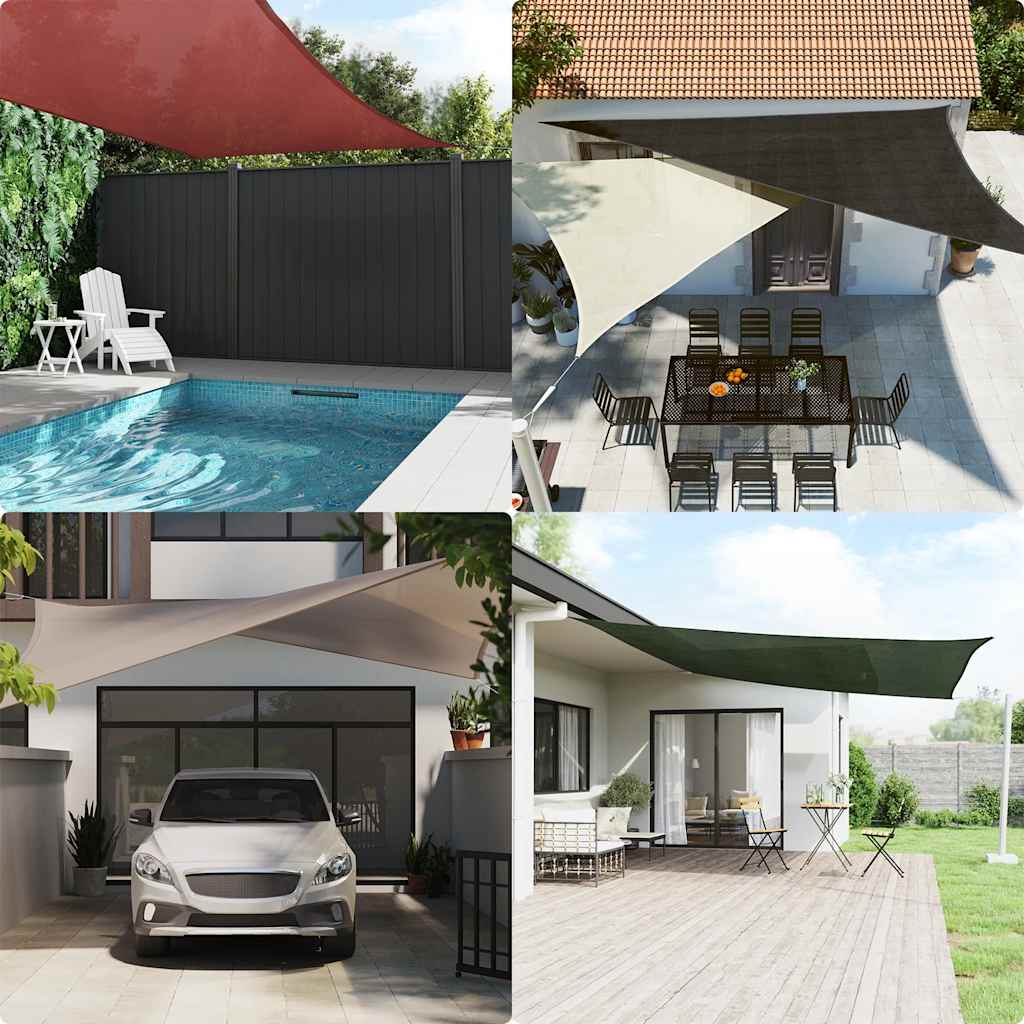 Stínící plachta 160 g/m² taupe 3 x 4 m HDPE