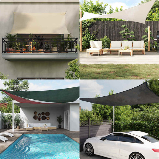 Stínící plachta 160 g/m² taupe 3 x 4 m HDPE