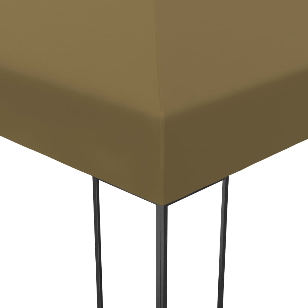 Altán se zatahovací střechou 3 x 4 m taupe 180 g/m²