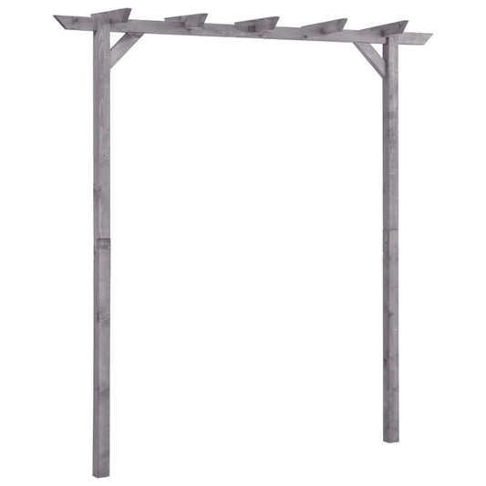 Zahradní pergola šedá 200 x 40 x 205 cm impregnovaná borovice