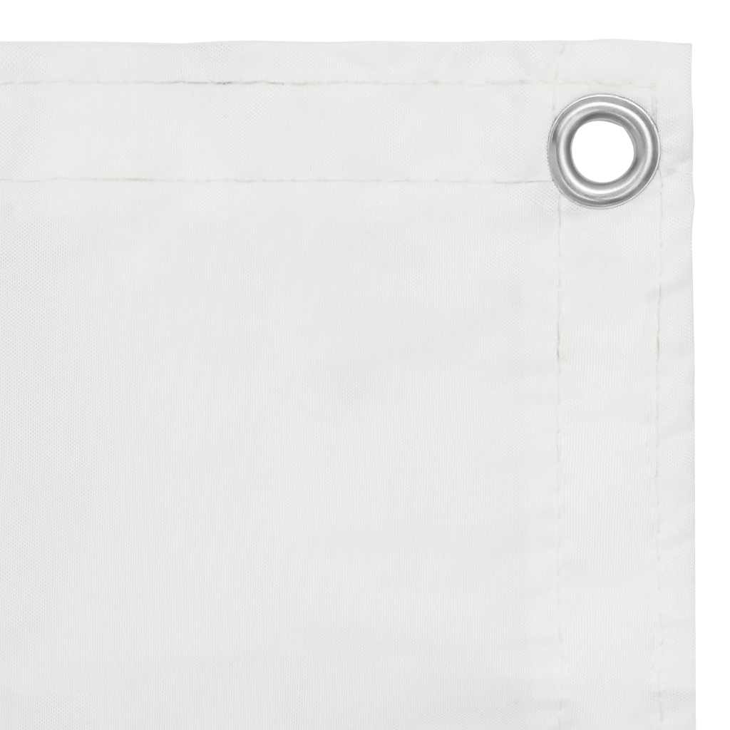 Balkónová zástěna bílá 90 x 400 cm oxfordská látka