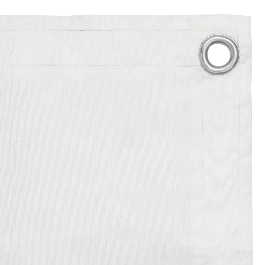 Balkónová zástěna bílá 120 x 500 cm oxfordská látka
