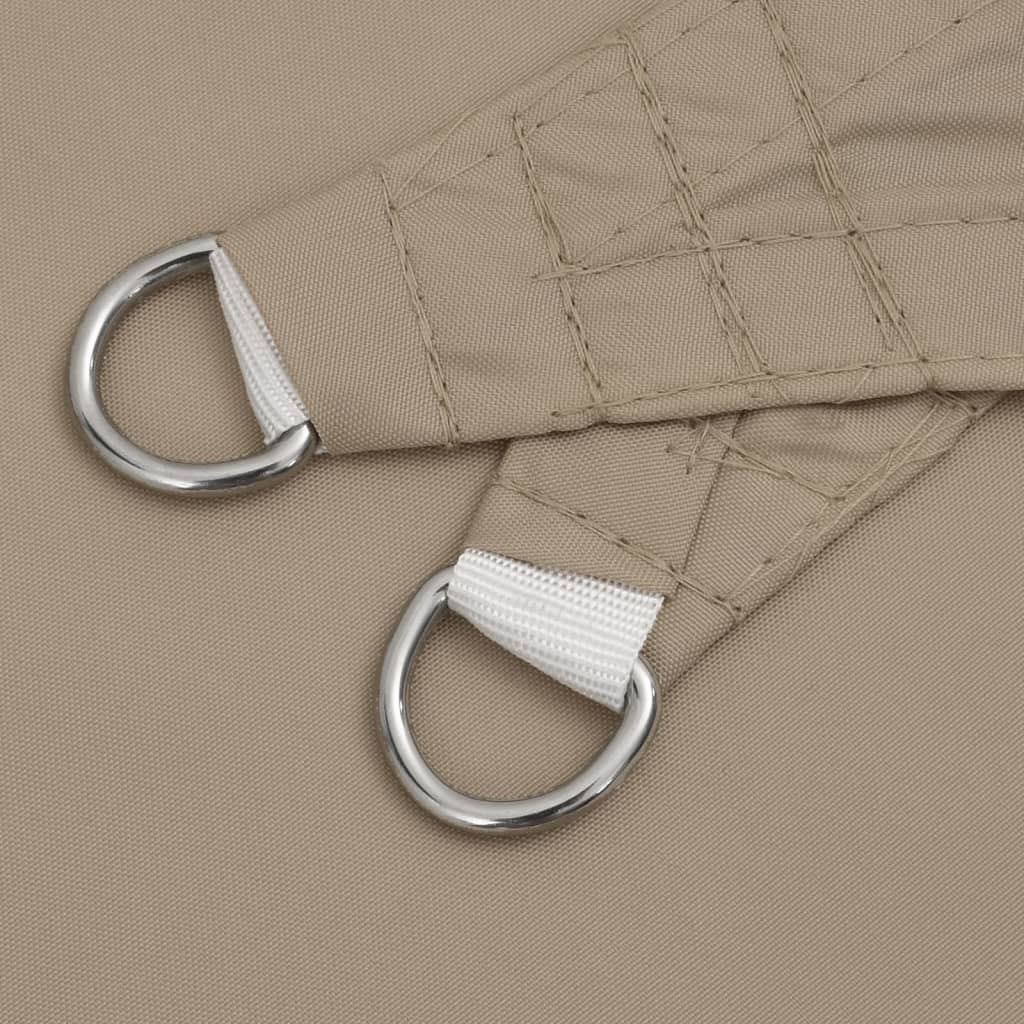 Stínící plachta oxfordská látka čtvercová 4,5 x 4,5 m taupe