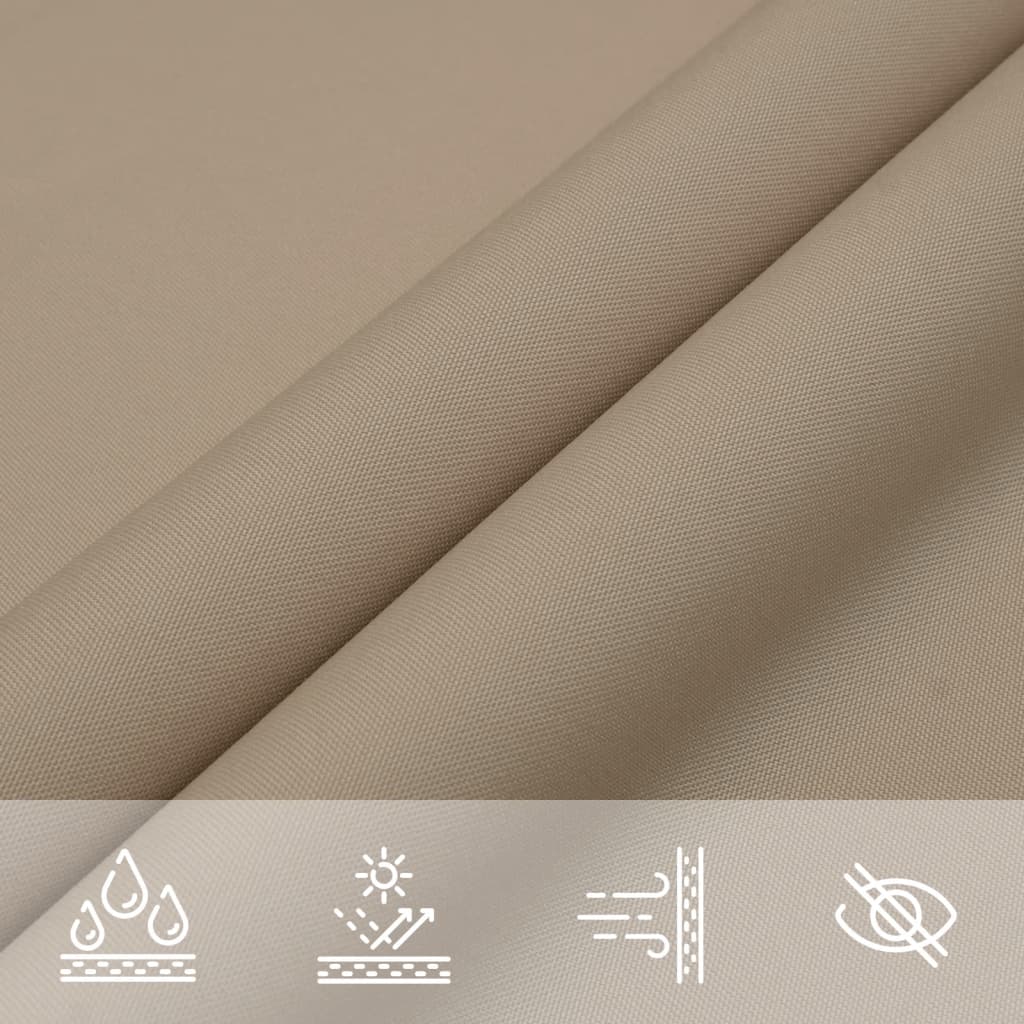 Stínící plachta oxfordská látka obdélníková 2 x 3,5 m taupe