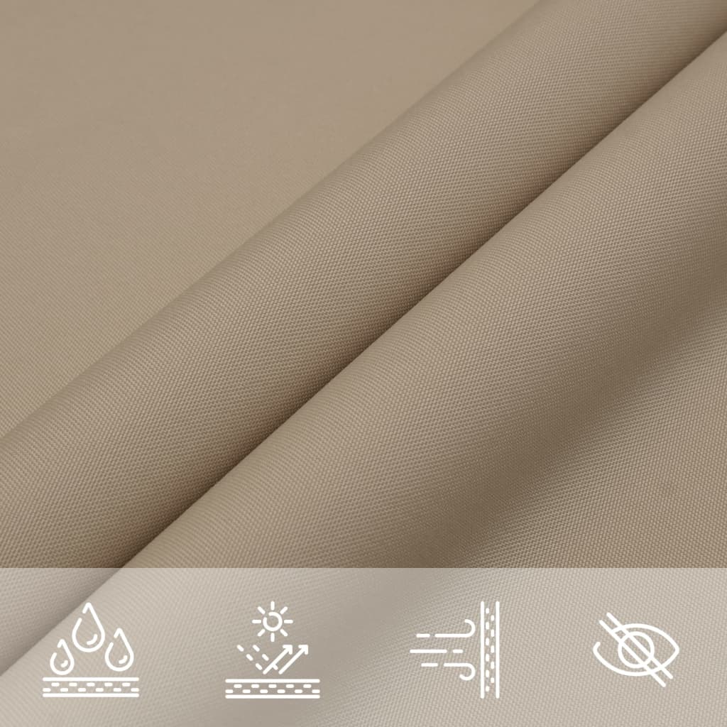 Stínící plachta oxfordská látka obdélníková 2,5 x 3,5 m taupe