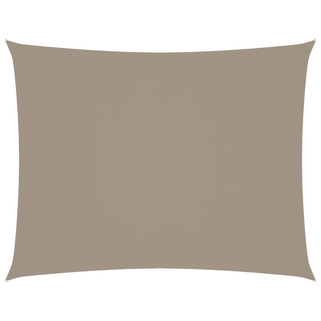 Stínící plachta oxfordská látka obdélníková 3,5 x 4,5 m taupe