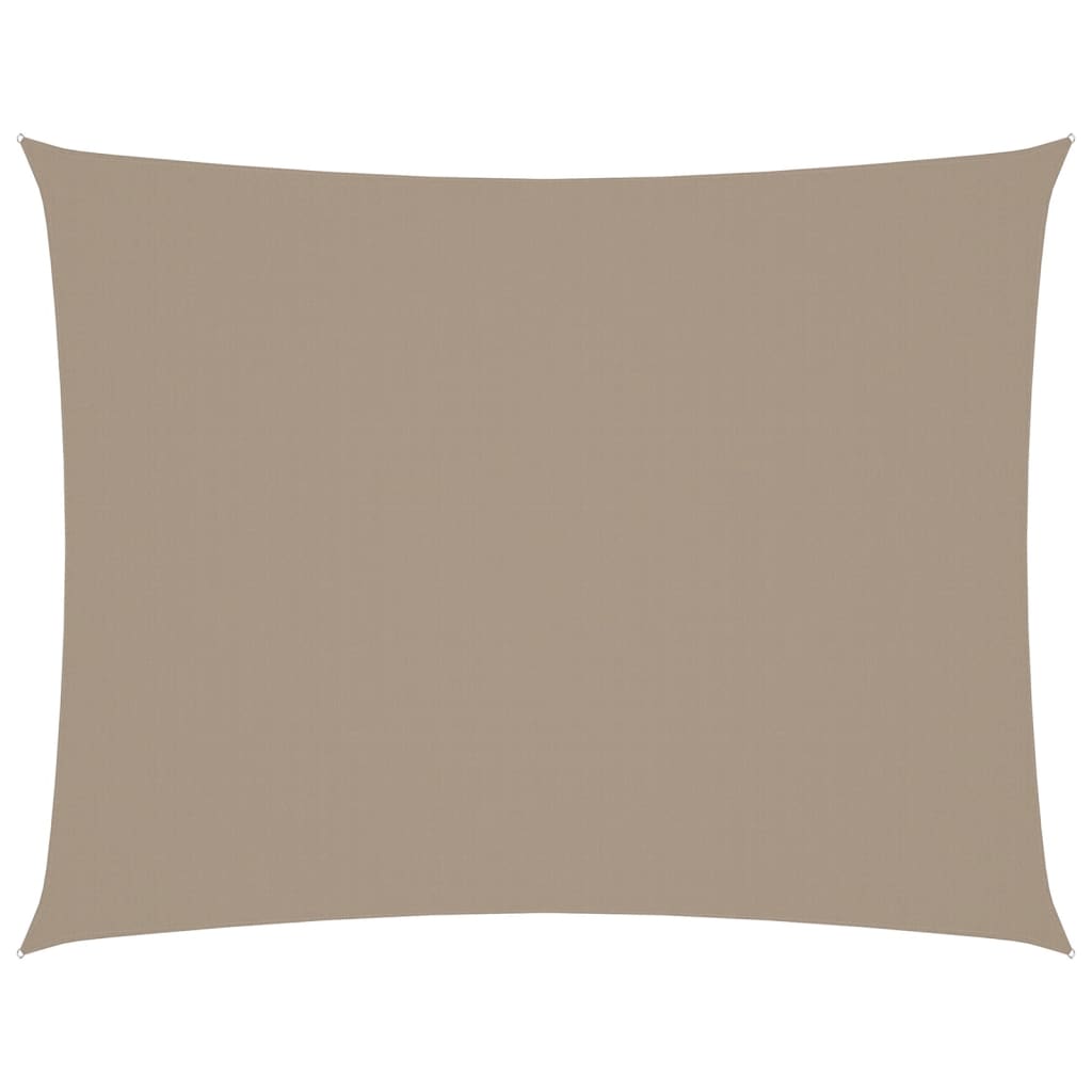 Stínící plachta oxfordská látka obdélníková 4 x 6 m taupe