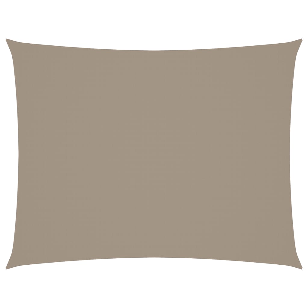 Stínící plachta oxfordská látka obdélníková 5 x 6 m taupe