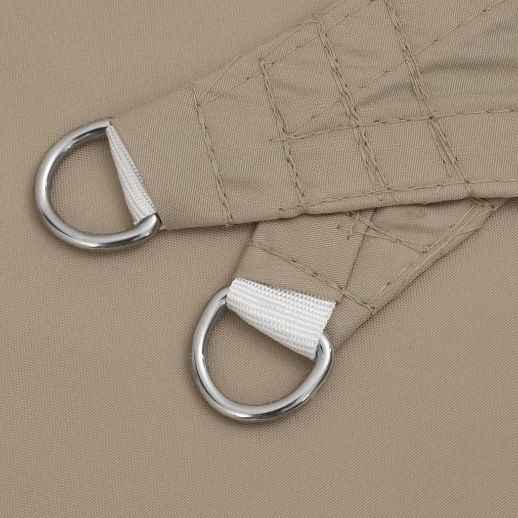Stínicí plachta oxfordská látka obdélníková 6 x 8 m taupe