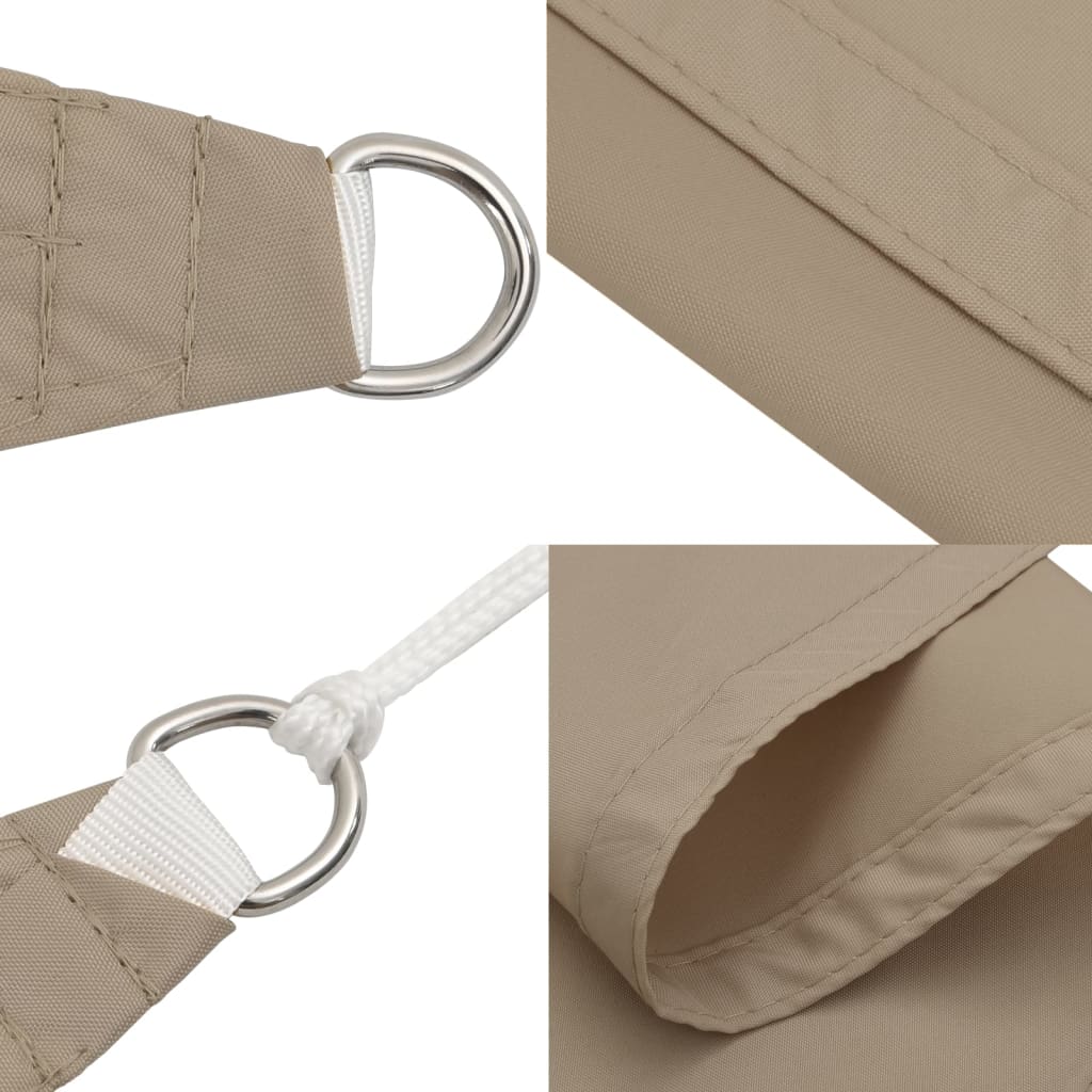 Stínící plachta oxfordská látka trojúhelník 2,5x2,5x3,5 m taupe