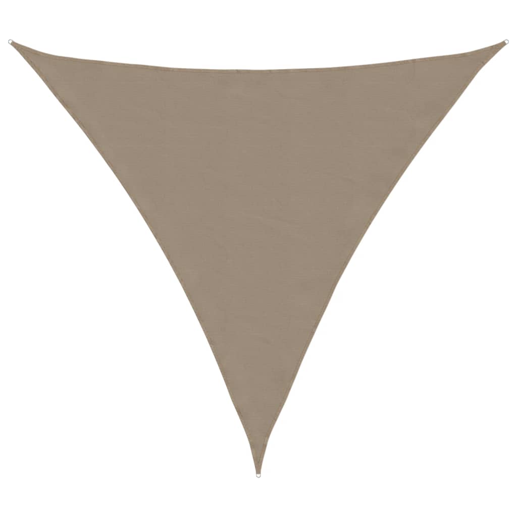 Stínící plachta oxfordská látka trojúhelník 3,6x3,6x3,6 m taupe