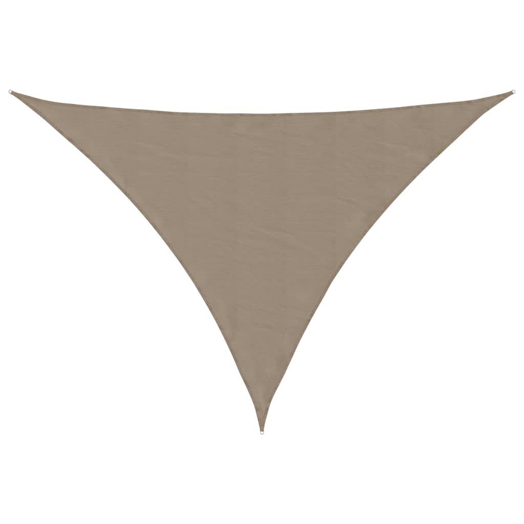 Stínící plachta oxfordská látka trojúhelník 3,5x3,5x4,9 m taupe