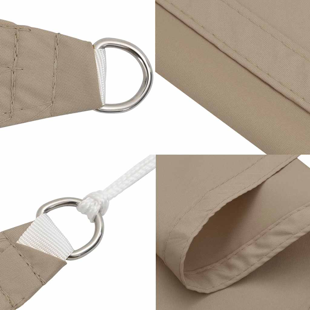 Stínící plachta oxfordská látka trojúhelník 3,5x3,5x4,9 m taupe