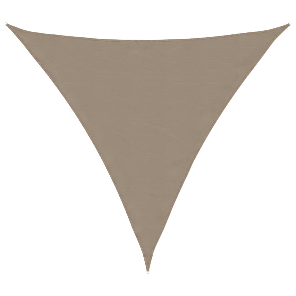 Stínící plachta oxfordská látka trojúhelníková 5x5x5 m taupe