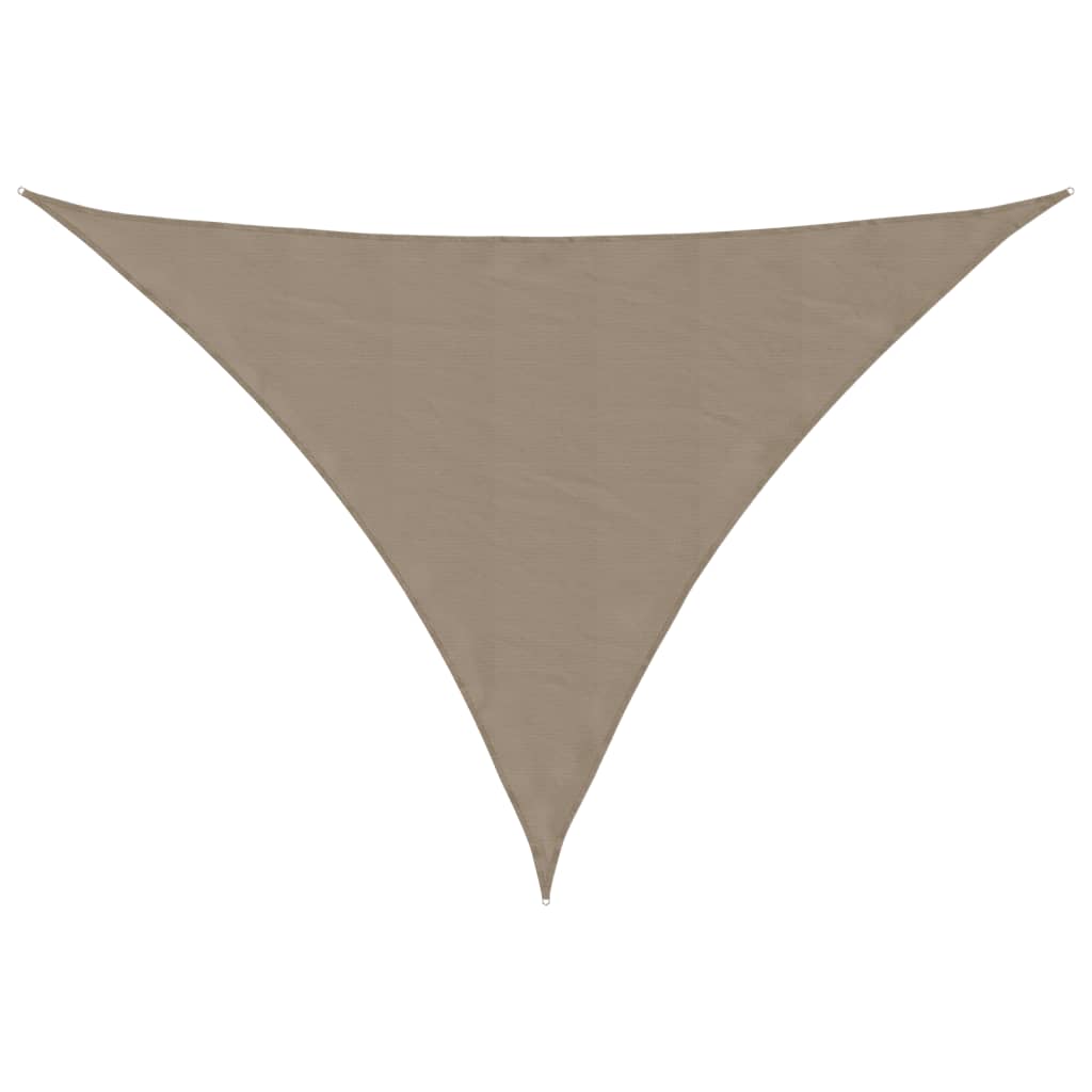Stínící plachta oxfordská látka trojúhelníková 5x6x6 m taupe