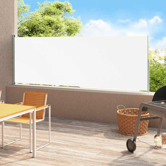 Zatahovací boční markýza 220 x 500 cm krémová
