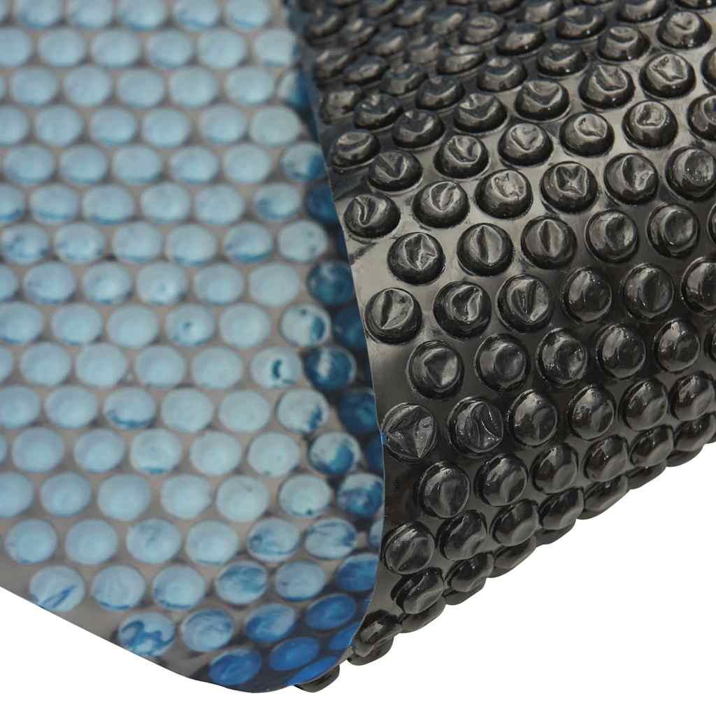 Plovoucí PE solární plachta na bazén 260 x 160 cm černo-modrá