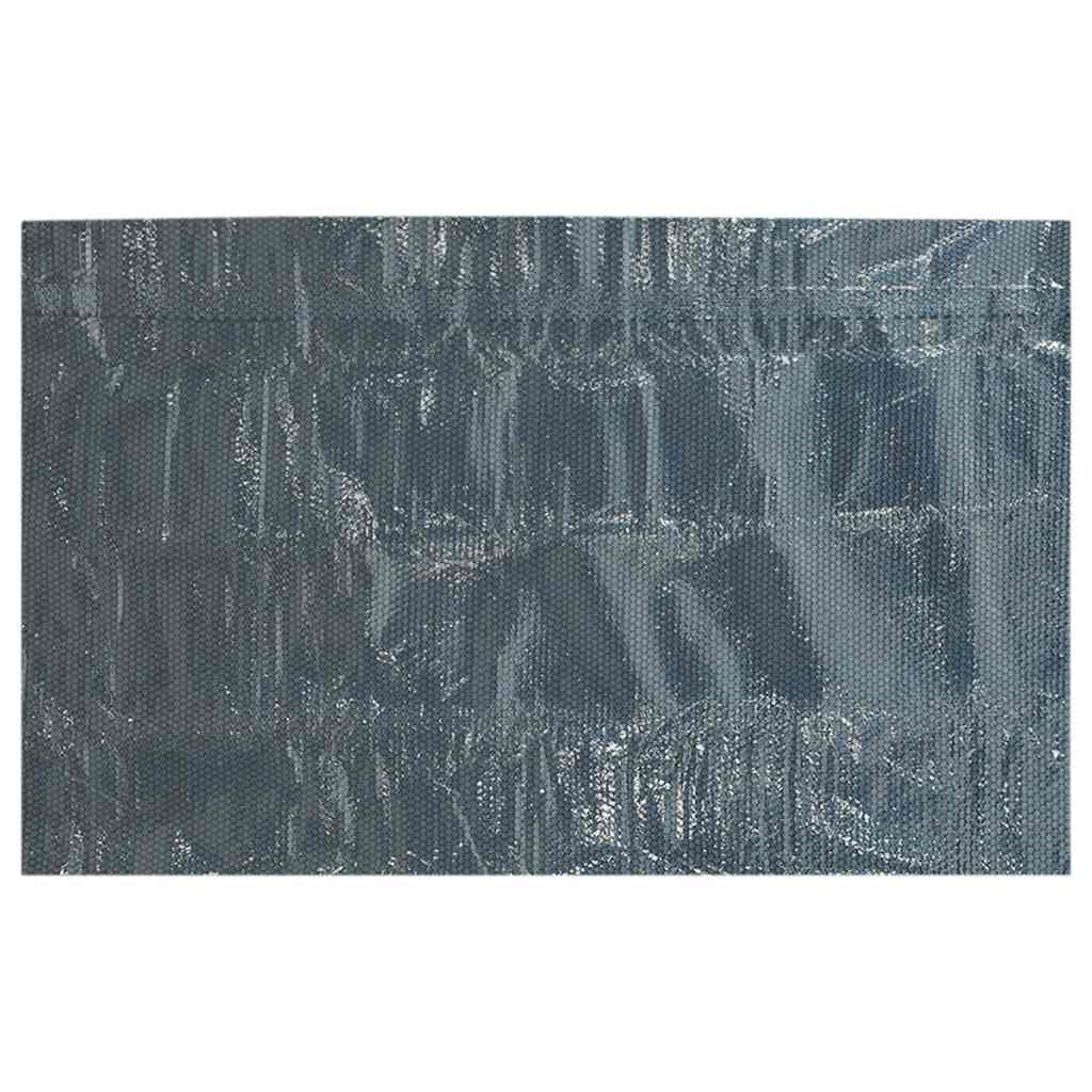 Plovoucí PE solární plachta na bazén 549 x 274 cm černo-modrá
