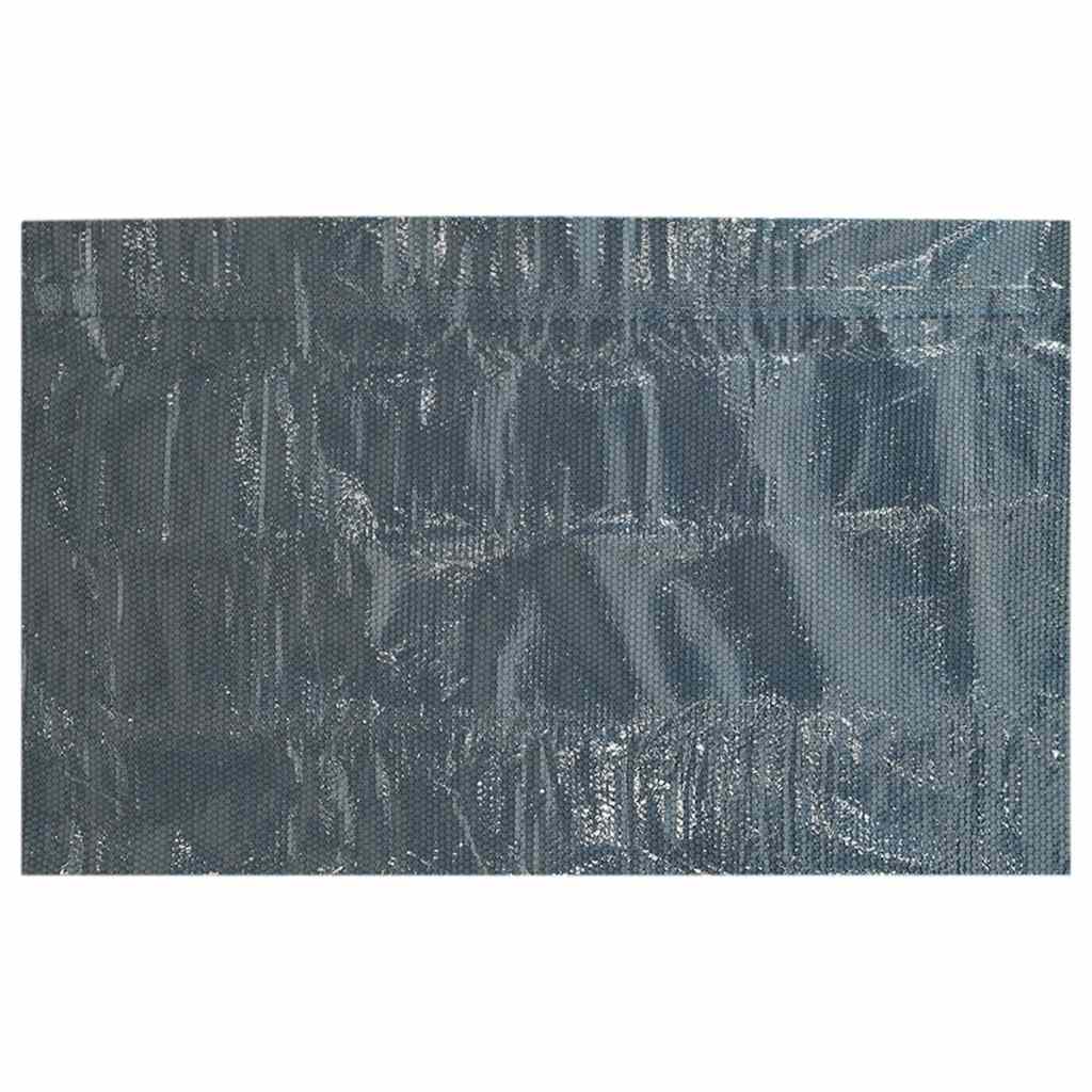 Plovoucí PE solární plachta na bazén 732 x 366 cm černo-modrá