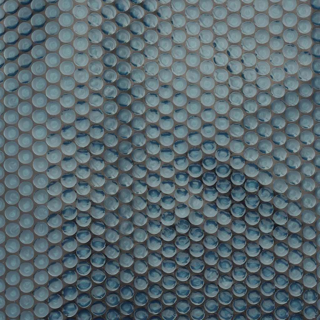 Plovoucí PE solární plachta na bazén 732 x 366 cm černo-modrá