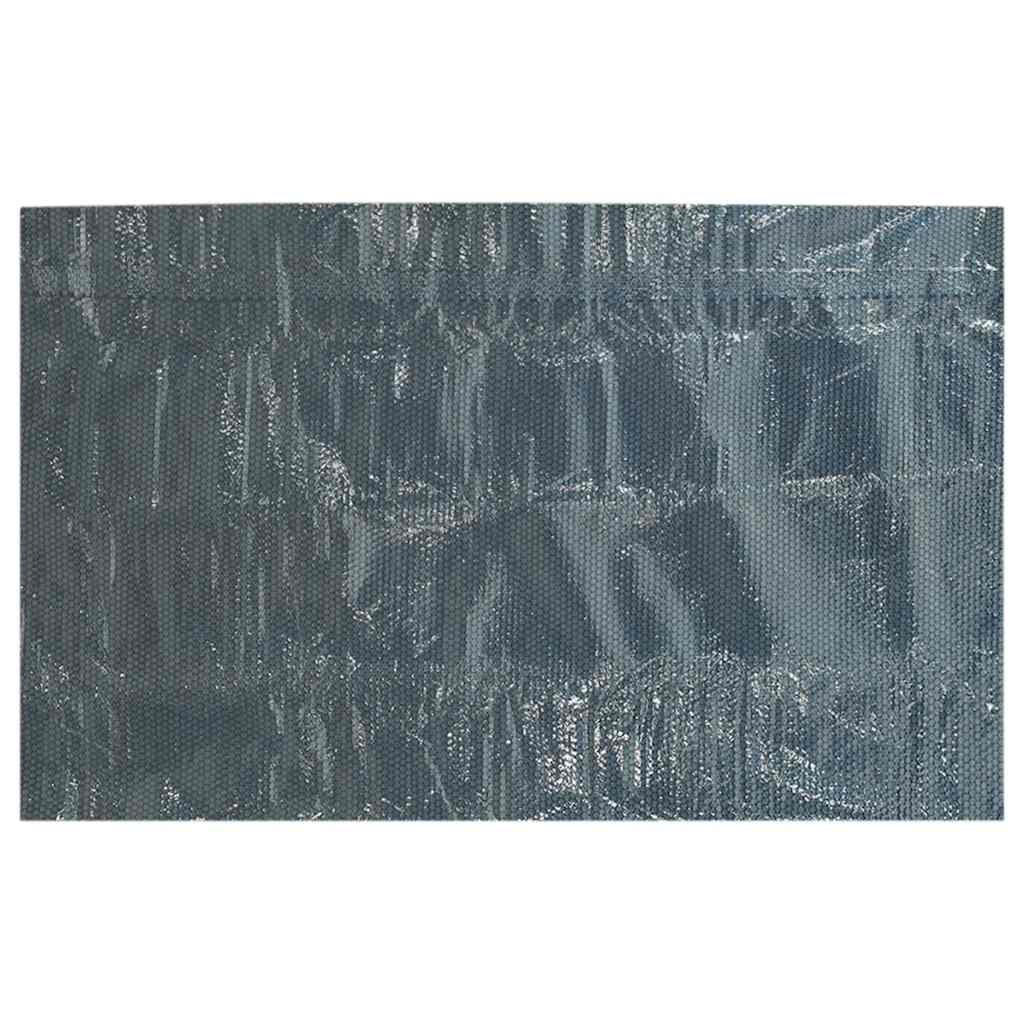 Plovoucí PE solární plachta na bazén 600 x 400 cm černo-modrá
