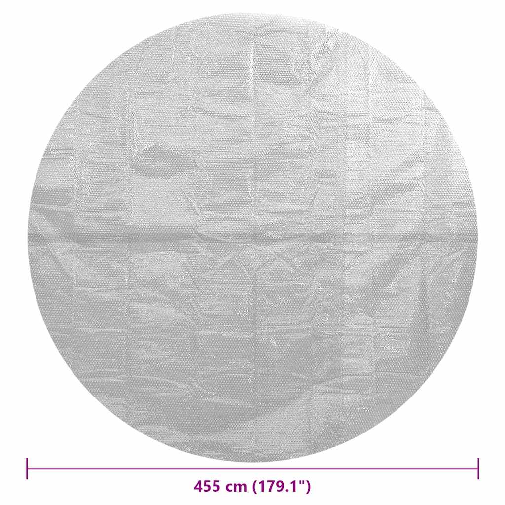 Plovoucí PE solární plachta 455 cm šedá