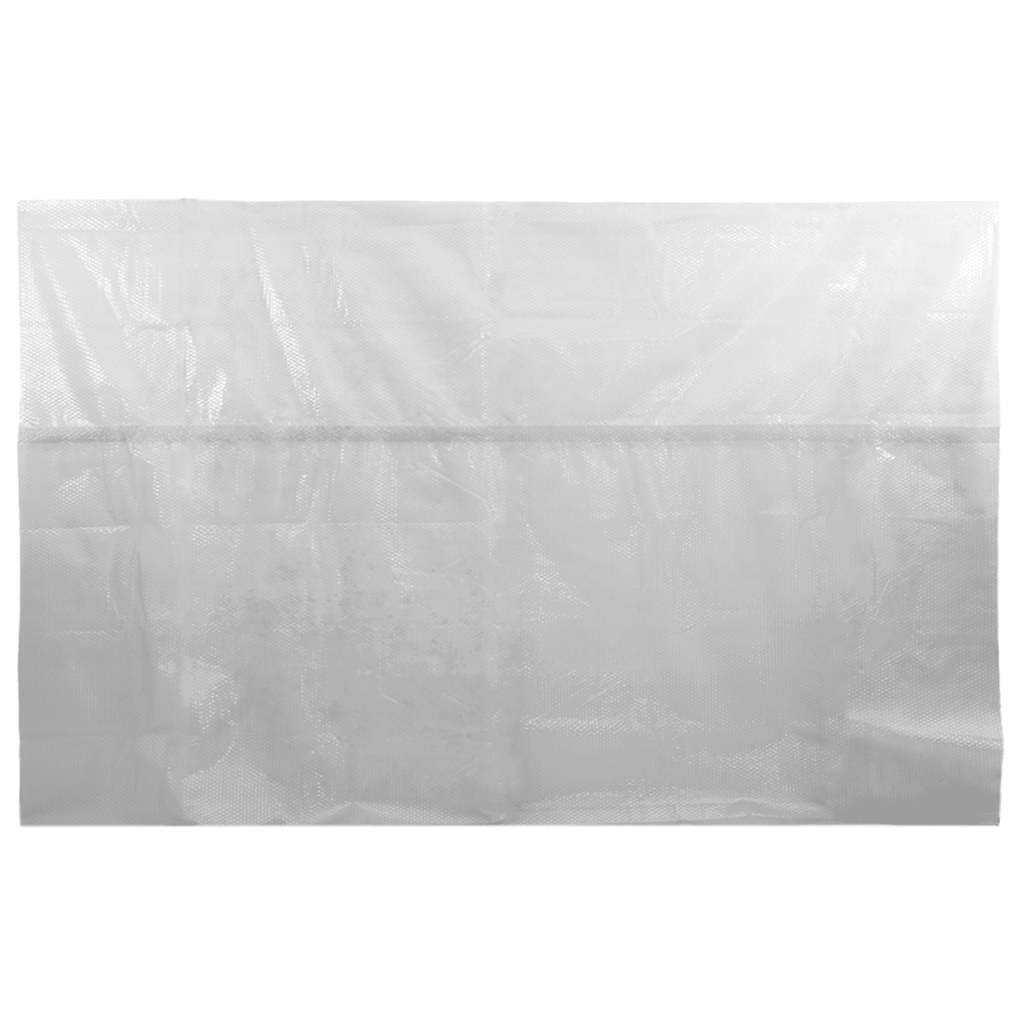 Plovoucí PE solární plachta na bazén 260 x 160 cm šedá