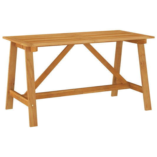 Zahradní jídelní stůl 140 x 70 x 73,5 cm masivní akáciové dřevo