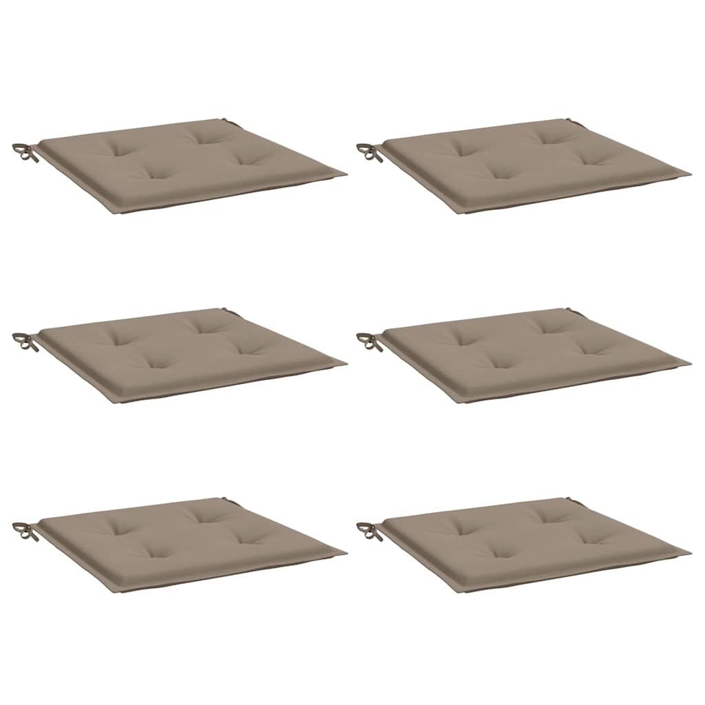 Podušky na zahradní židli 2 ks taupe 40x40x4 cm látka oxford