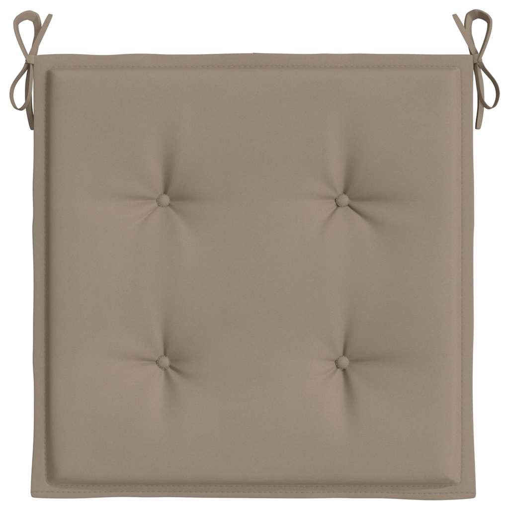 Podušky na zahradní židli 2 ks taupe 40x40x4 cm látka oxford