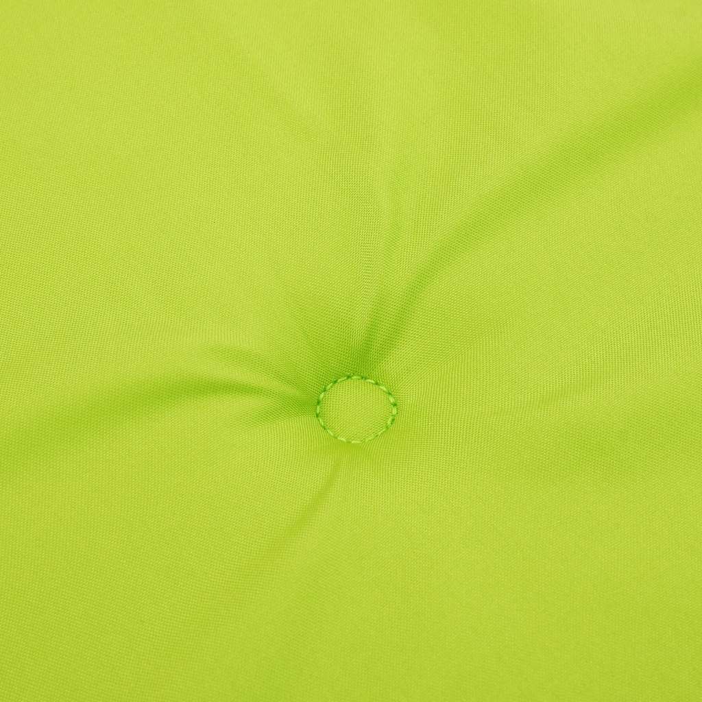 Podušky na zahradní židli 2 ks jasně zelené 40x40x3 cm oxford