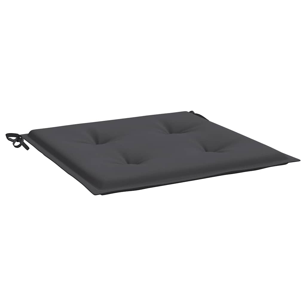 Podušky na zahradní židli 4 ks antracitové 50x50x4 cm oxford