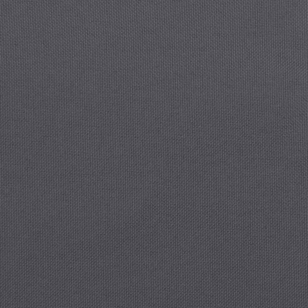 Podušky na zahradní židli 6 ks antracitové 50x50x4 cm oxford