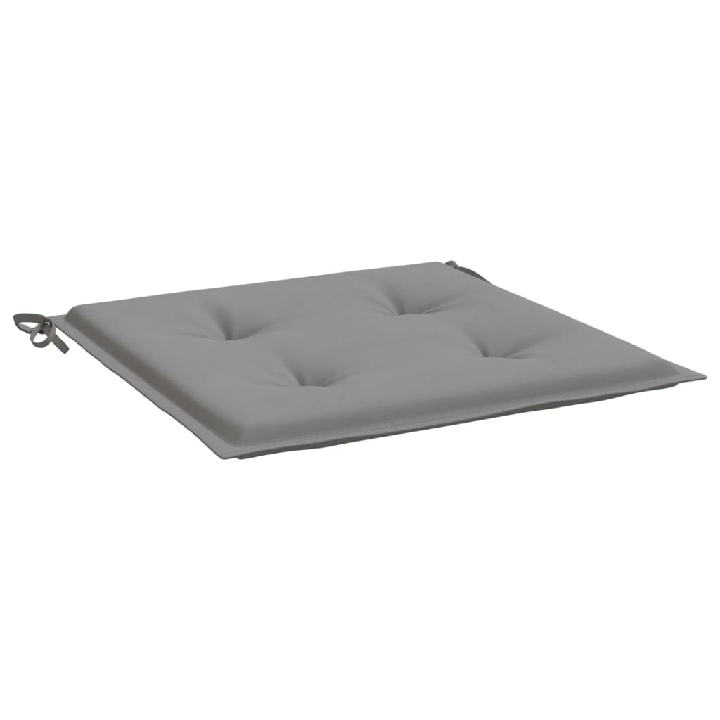 Podušky na zahradní židli 6 ks šedé 50 x 50 x 3 cm látka oxford
