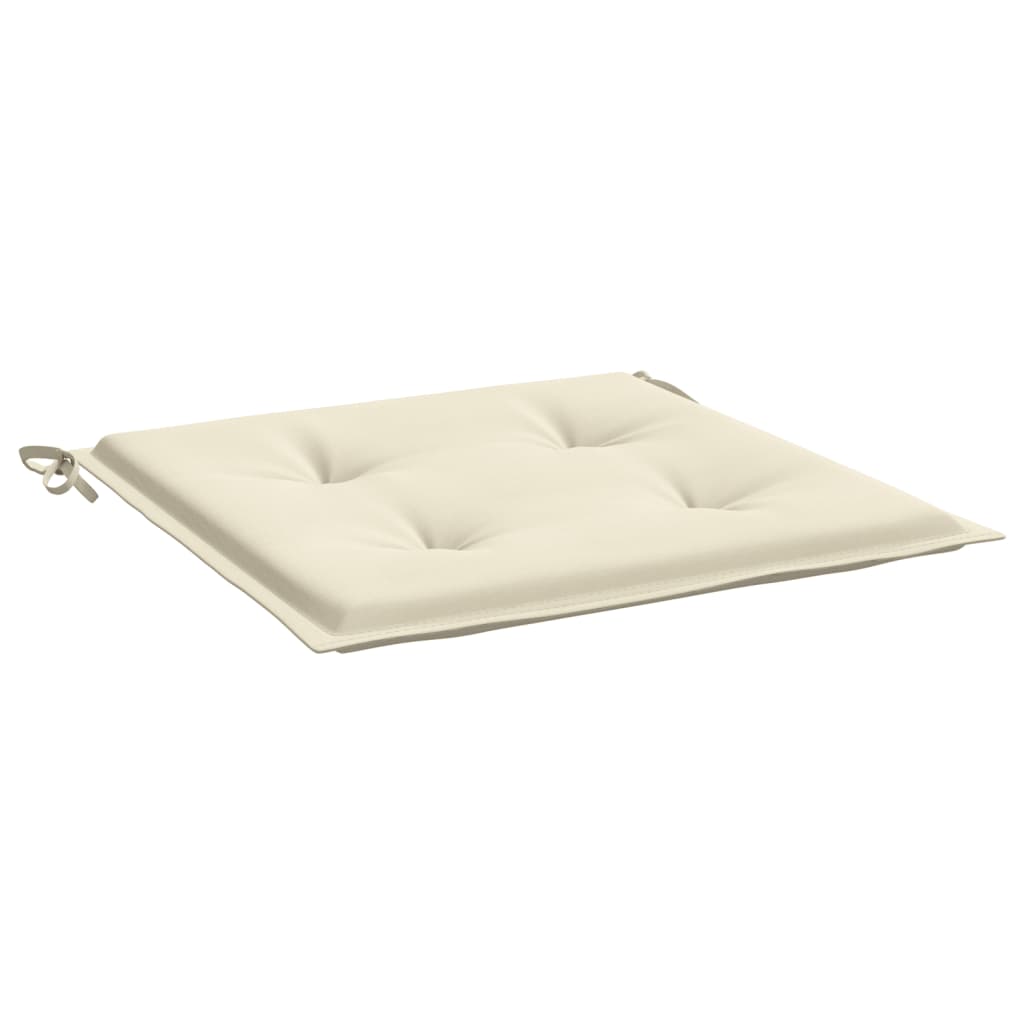 Podušky na zahradní židli 6 ks krémové 50x50x3 cm látka oxford
