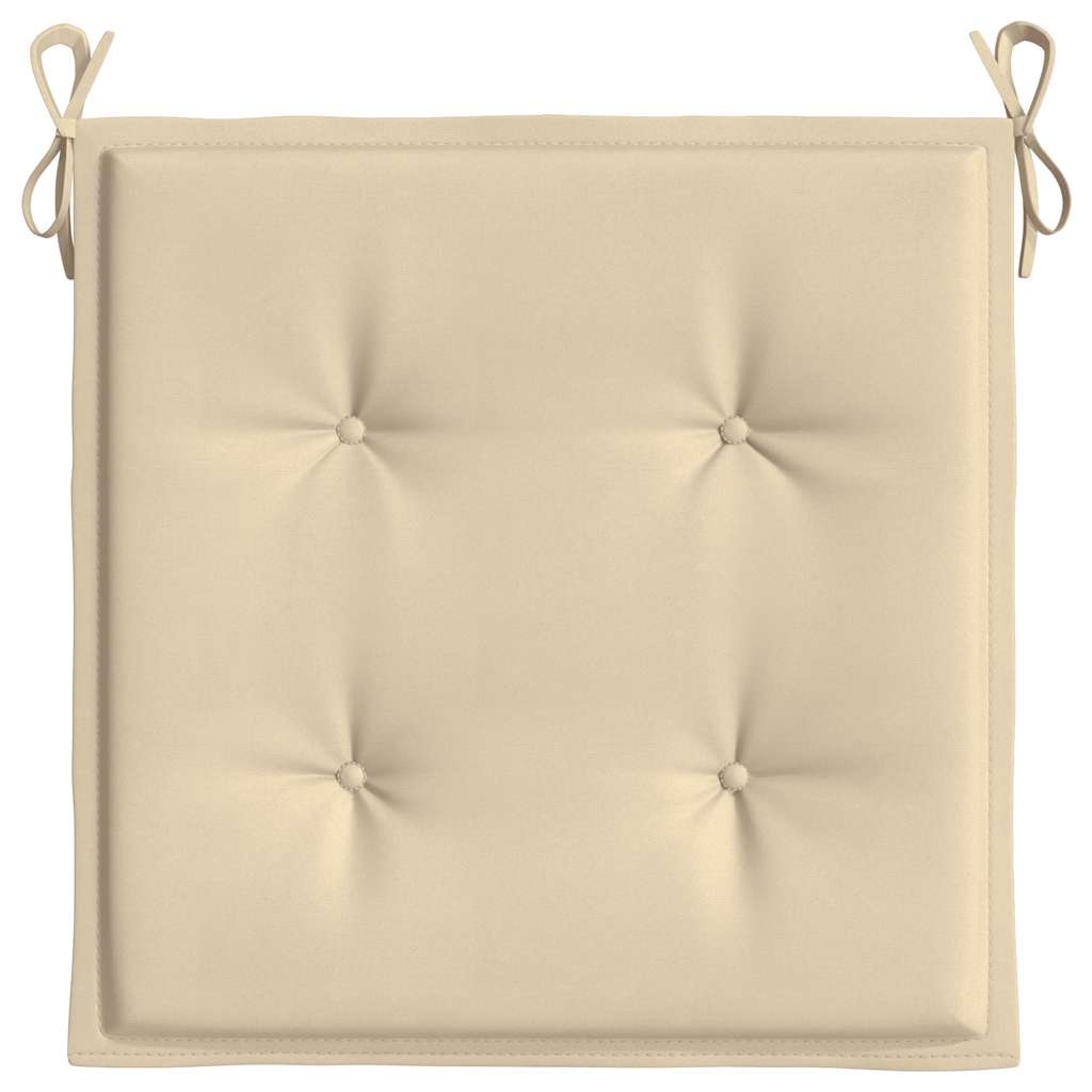 Podušky na zahradní židli 6 ks béžové 50x50x4 cm látka oxford
