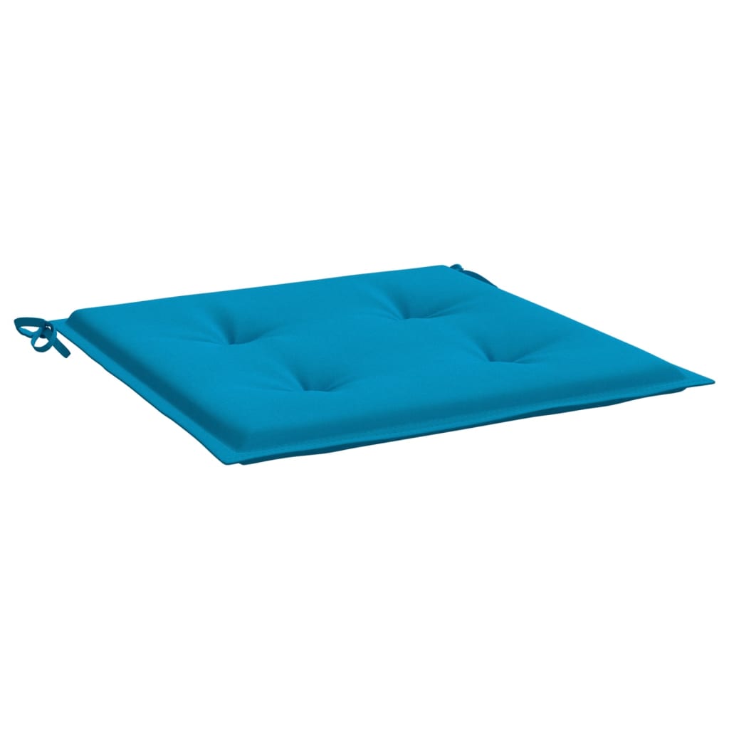 Podušky na zahradní židli 4 ks modré 50x50x3 cm látka oxford