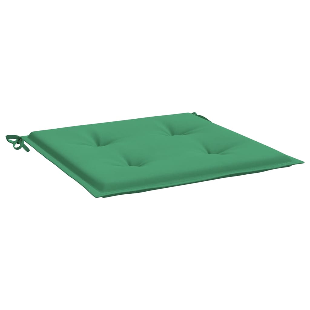 Podušky na zahradní židli 4 ks zelené 50x50x3 cm látka oxford