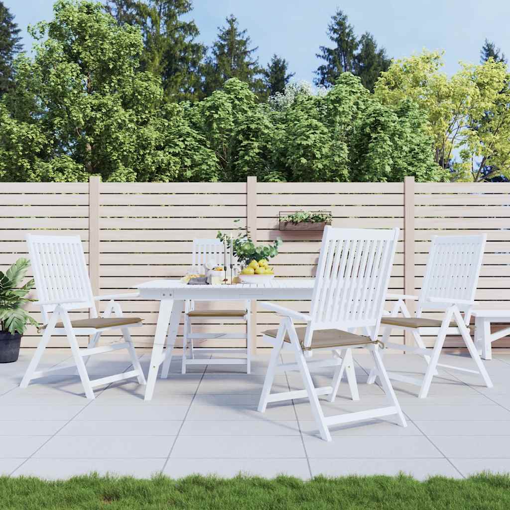 Podušky na zahradní židli 4 ks taupe 50x50x4 cm látka oxford