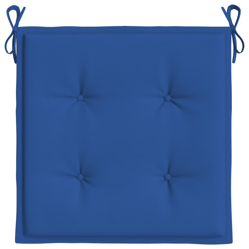 Podušky na zahradní židli 4 ks královsky modré 50x50x3cm oxford