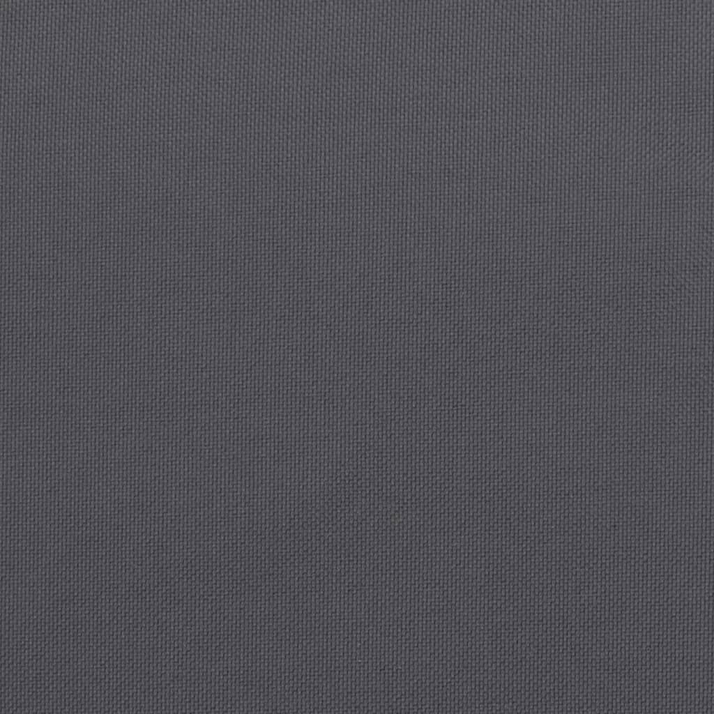 Podušky na židli vysoké opěradlo 6 ks antracitové 120x50x3 cm