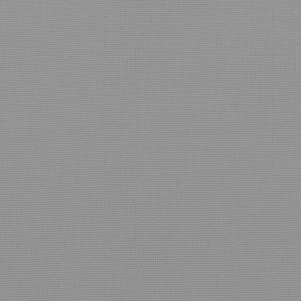 Podušky na židli vysoké opěradlo 6 ks šedé 120x50x3 cm textil