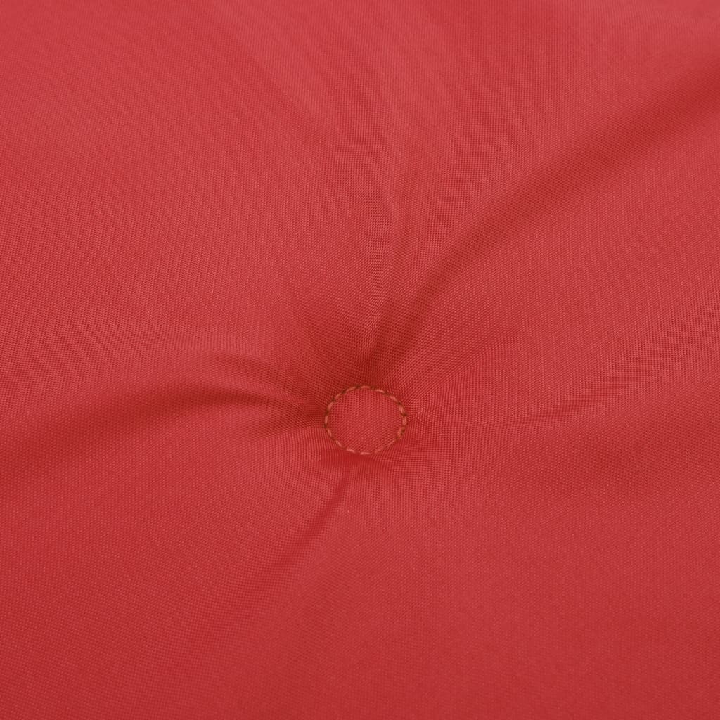 Podušky na židli vysoké opěradlo 6 ks červené 120x50x3cm textil