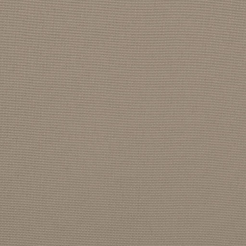 Podušky na židli vysoké opěradlo 6 ks taupe 120x50x3 cm textil